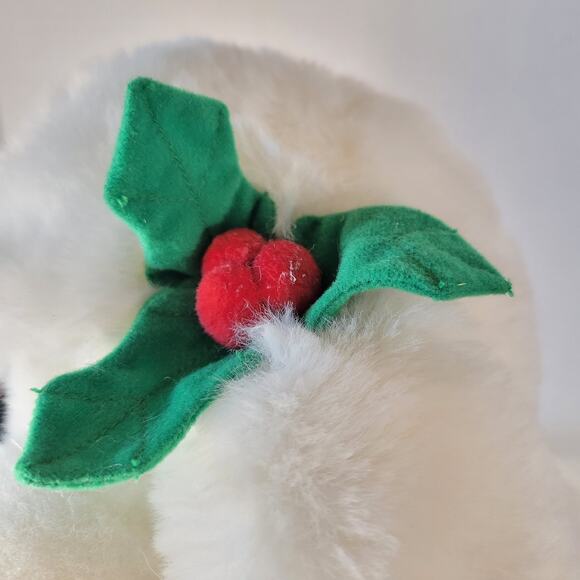 Cuddly Messengers Christmas Dog Plush Stuffed Animal 14" White Puppy Holiday - Picture 12 of 16